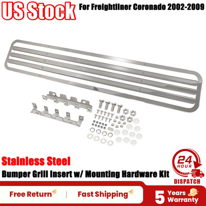 Bumper Grill Insert for Freightliner Coronado (2002–2009) w/ Mounting Hardware