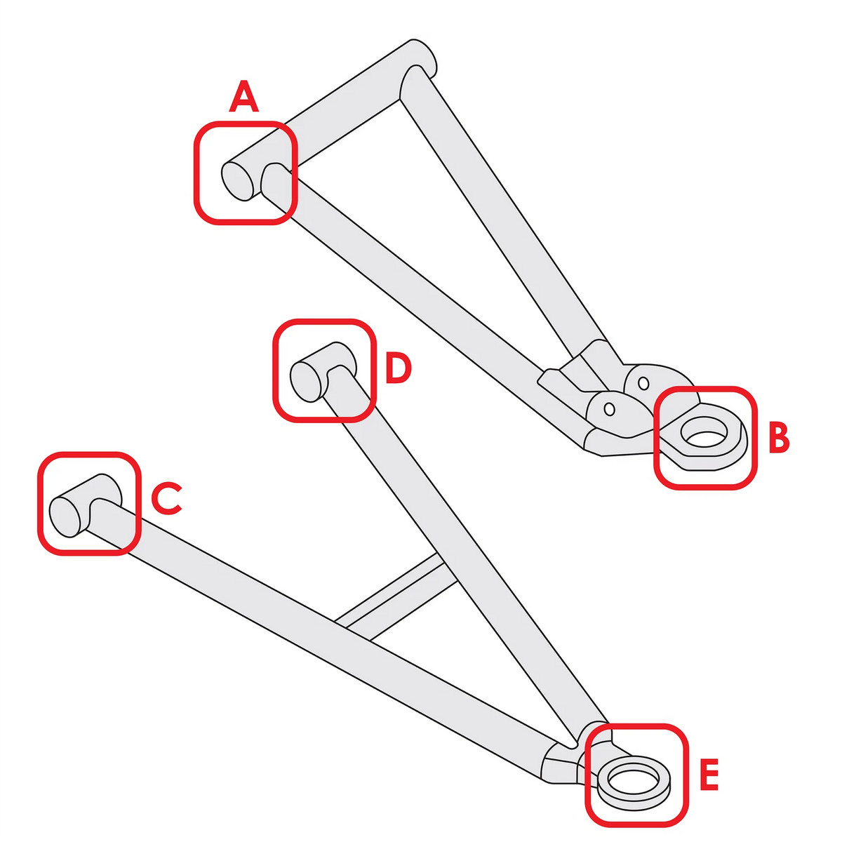 Front A Arm Bolts for Can-Am Commander Max 1000 (2011–2020) BL266, 706200796