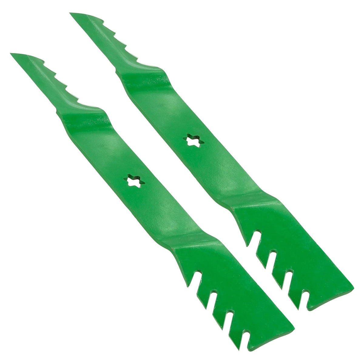 Set of 2 Toothed Mulching Blades for MTD LT165 LT175 LT1650 LT542G LT542H LT942H (MB2942 - MD)