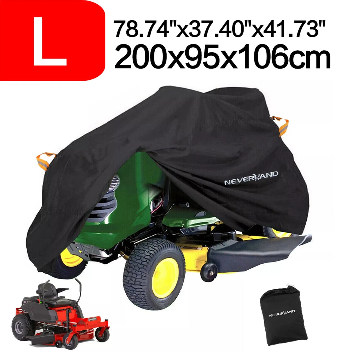 Riding Lawn Mower Cover for Decks up to 38" (NEV A225-05-L)