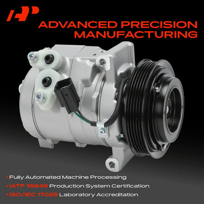 A-Premium A/C Compressor w/ 6-Groove Pulley & Clutch for Chevy Captiva Sport (2012–2015) - 20918603, CO30006C