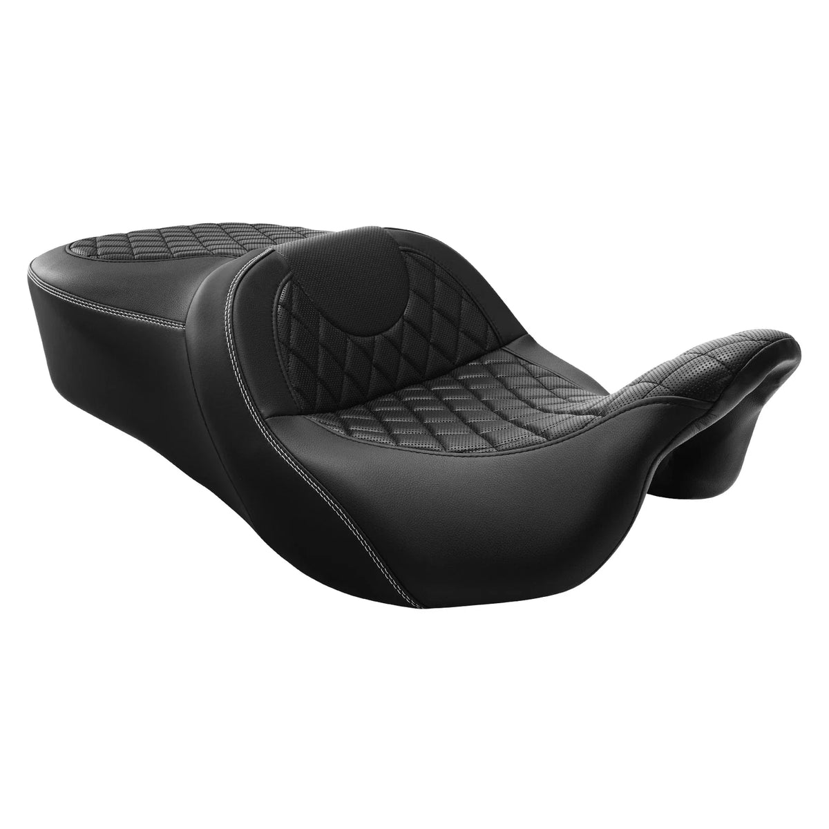 Front Rear Seat for Harley Touring Road Glide (2009–2023) Black