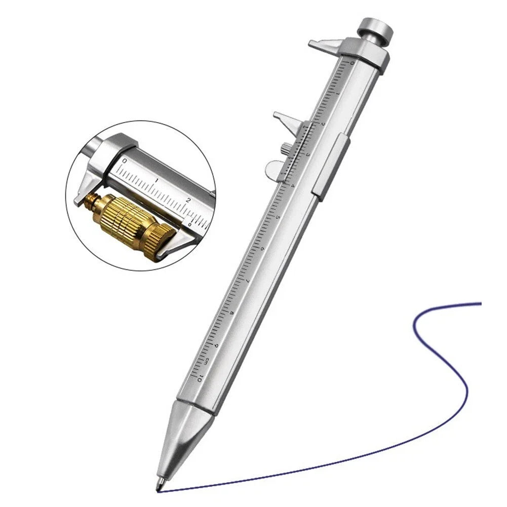 2X Vernier Caliper Gel Pen 0.5mm Tip for Measuring 0-100mm