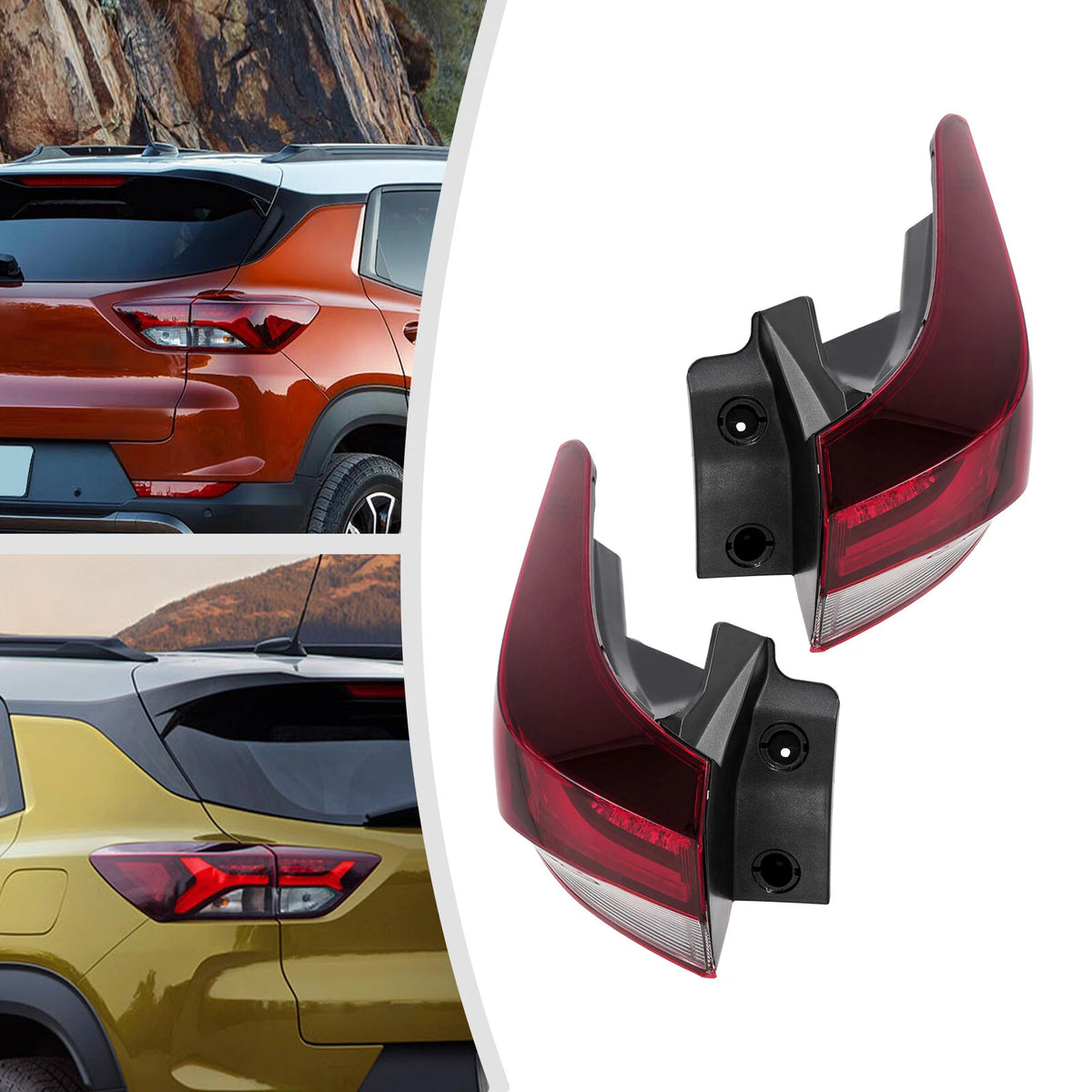 Set of 2 Outer LED Tail Light Lamps for Chevy Trailblazer (2021–2023) GM2804148 GM2805148