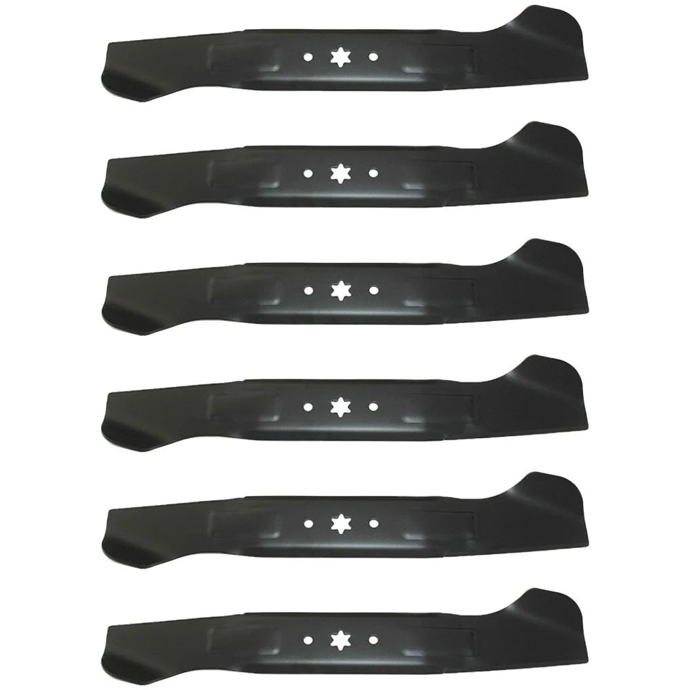 Set of 6 High Lift Mower Blades for 46" Deck