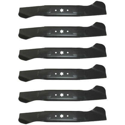 Set of 6 High Lift Mower Blades for 46" Deck