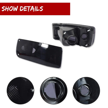 2X Smoked Front Bumper Signal Lights for Nissan 300ZX Z32 (1990–1996)