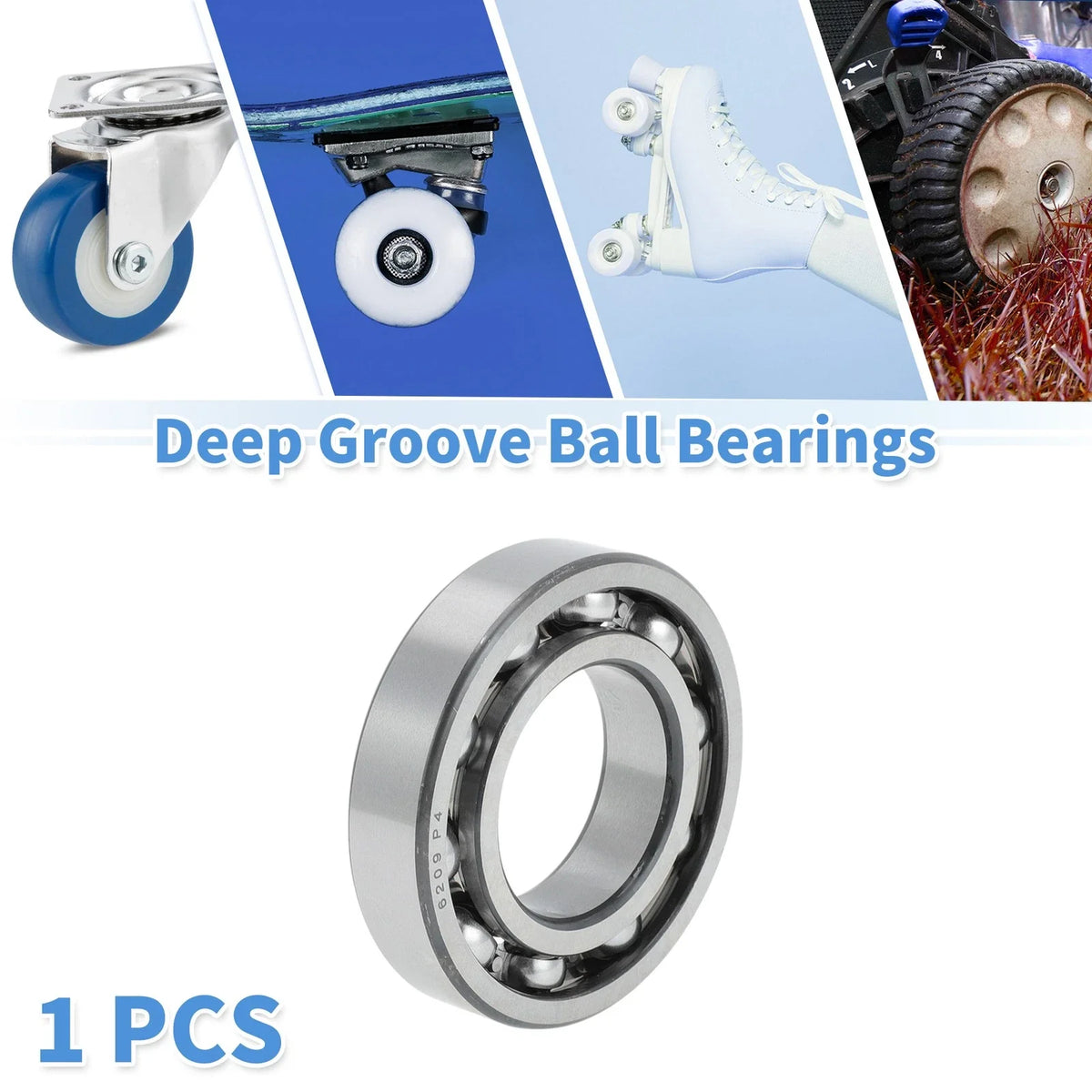6209 Deep Groove Ball Bearing for Scooter Skateboard Wheel (45x85x19mm)