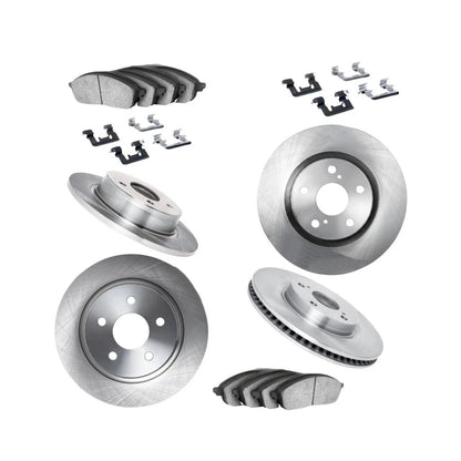 Set of 4 Brake Rotors for Volvo V50 (2005–2011) ALX-PAU-DF-6514-54035-CLA3