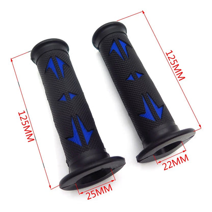 Set of 2 Rubber Hand Grips for Yamaha Dirt Bike (7/8" Left, 1" Right)