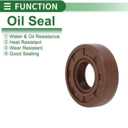 Oil Seal FKM Rubber 16x35x10mm for Various Models (5 Pcs)