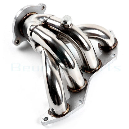 Polished Stainless Steel Racing Manifold Header Exhaust for Honda Civic EX (2001–2005)