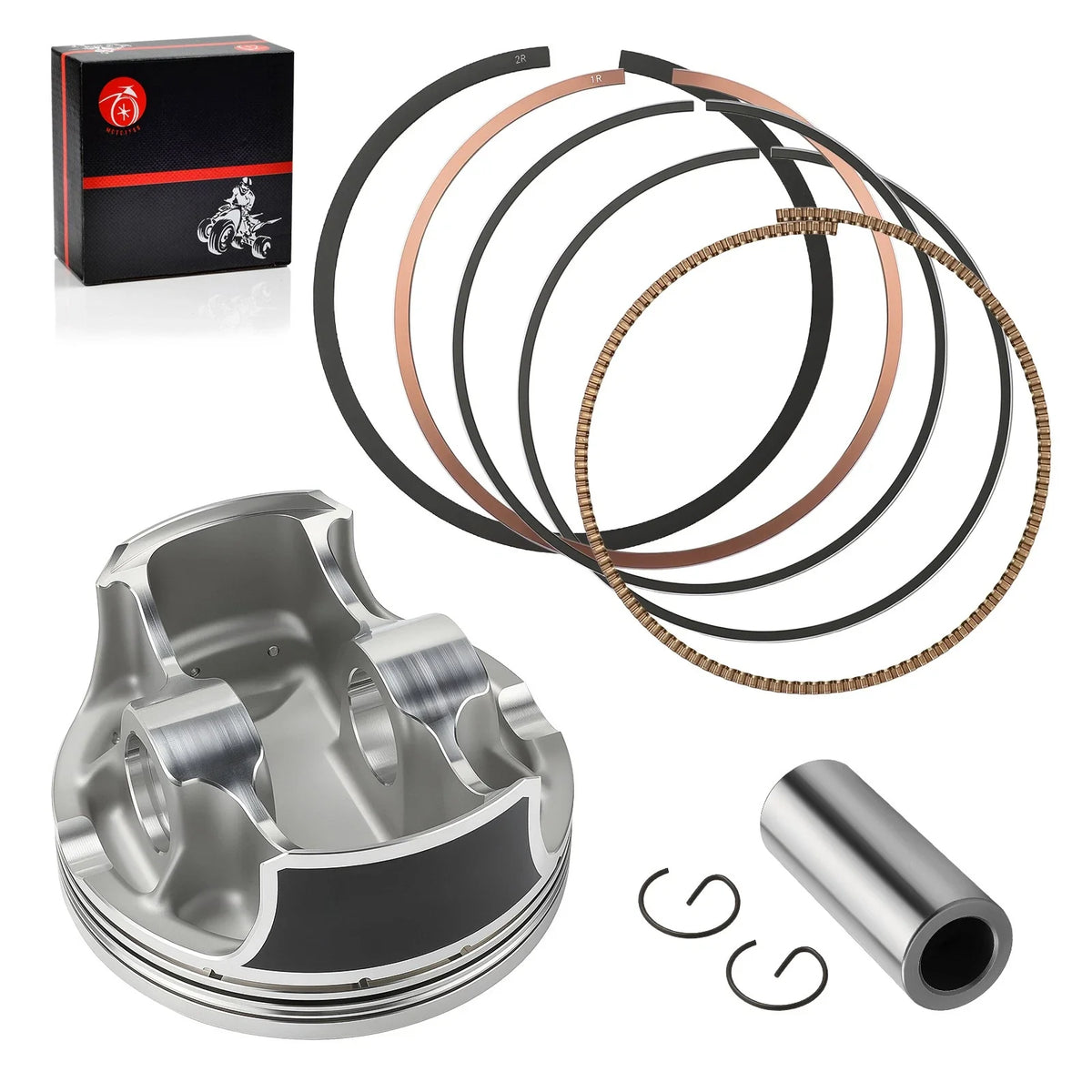 STD Forged Piston w/ Rings Kit 102mm for Yamaha Rhino 700 YXR700F (2008–2012)
