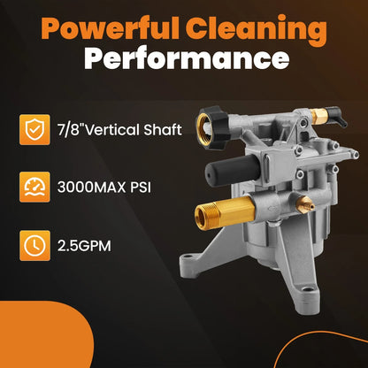 Pressure Washer Pump for Homelite 308653093 (Vertical, 2800 PSI)