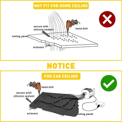 500pcs Fiber Optic Star Light Kit for Home Car Ceiling