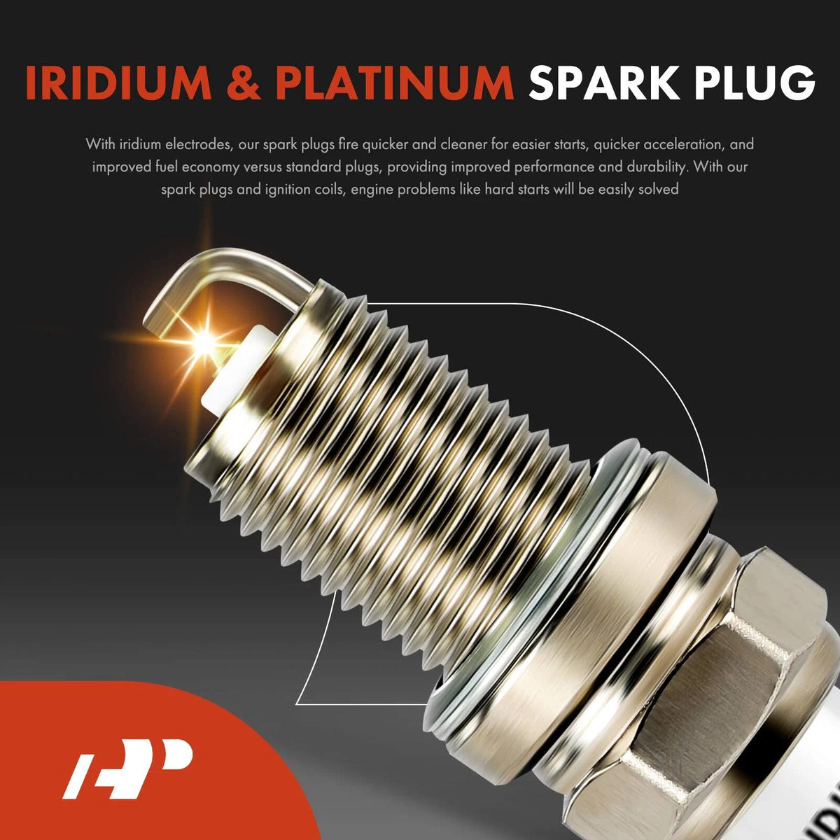 1x Ignition Coil & 4x Iridium Spark Plugs for Subaru Impreza (22433AA230, 22433AA240, UF160)