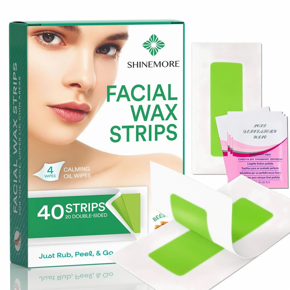 40 Wax Strips for Hair Removal