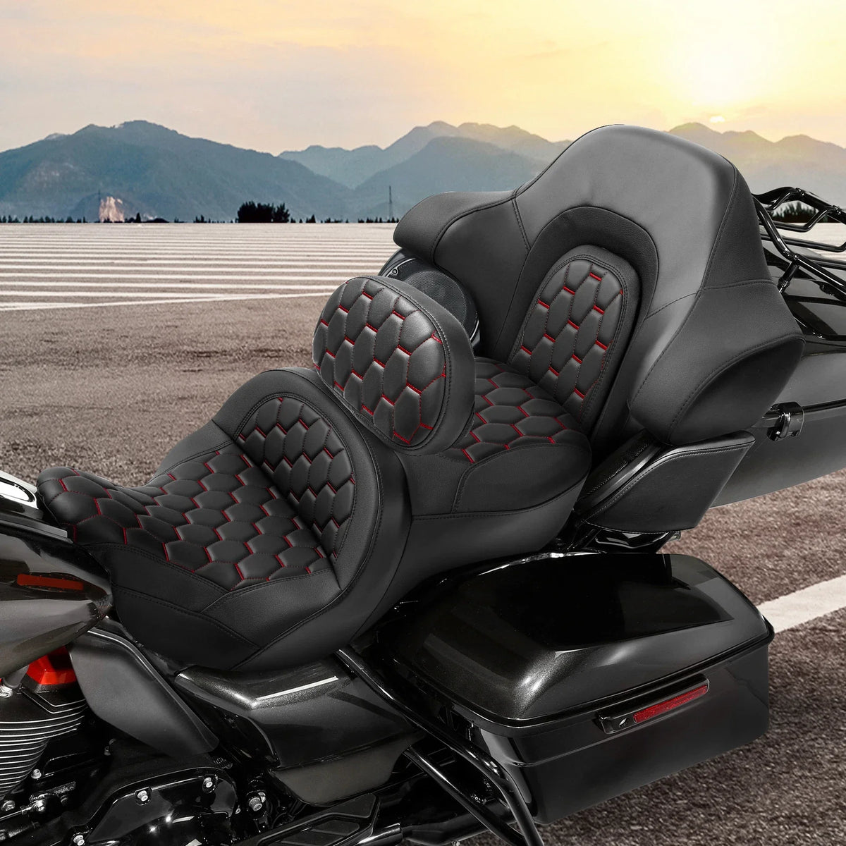 Driver Passenger Seat Backrest for Harley Touring Road Glide (2014–2023)