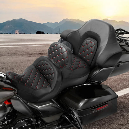 Driver Passenger Seat Backrest for Harley Touring Road Glide (2014–2023)