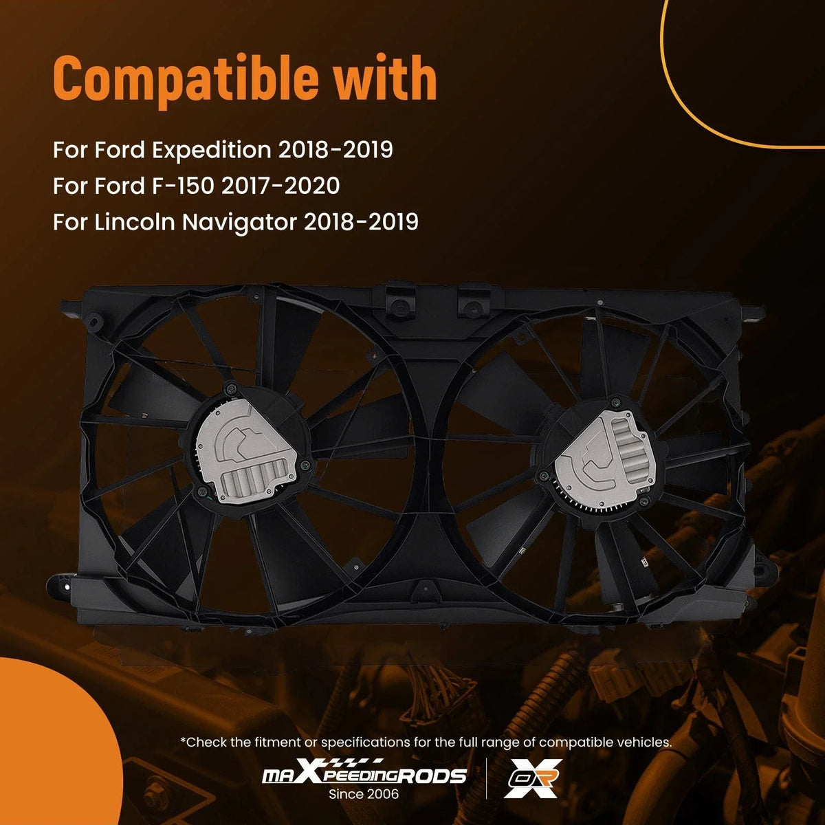 Radiator Cooling Fan for Kia Soul L4 2.0L (2020–2021) 17091040 25380J3140