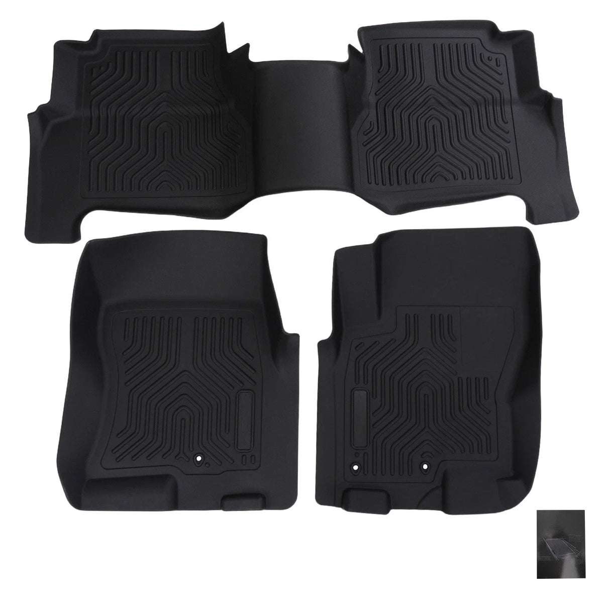Set of 4 Anti-Slip Floor Mats for Nissan Frontier Crew Cab (2008–2021)