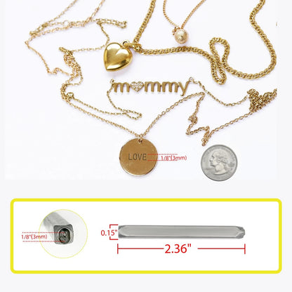 65Pcs Metal Stamping Kit for DIY Projects (No Specific Years)