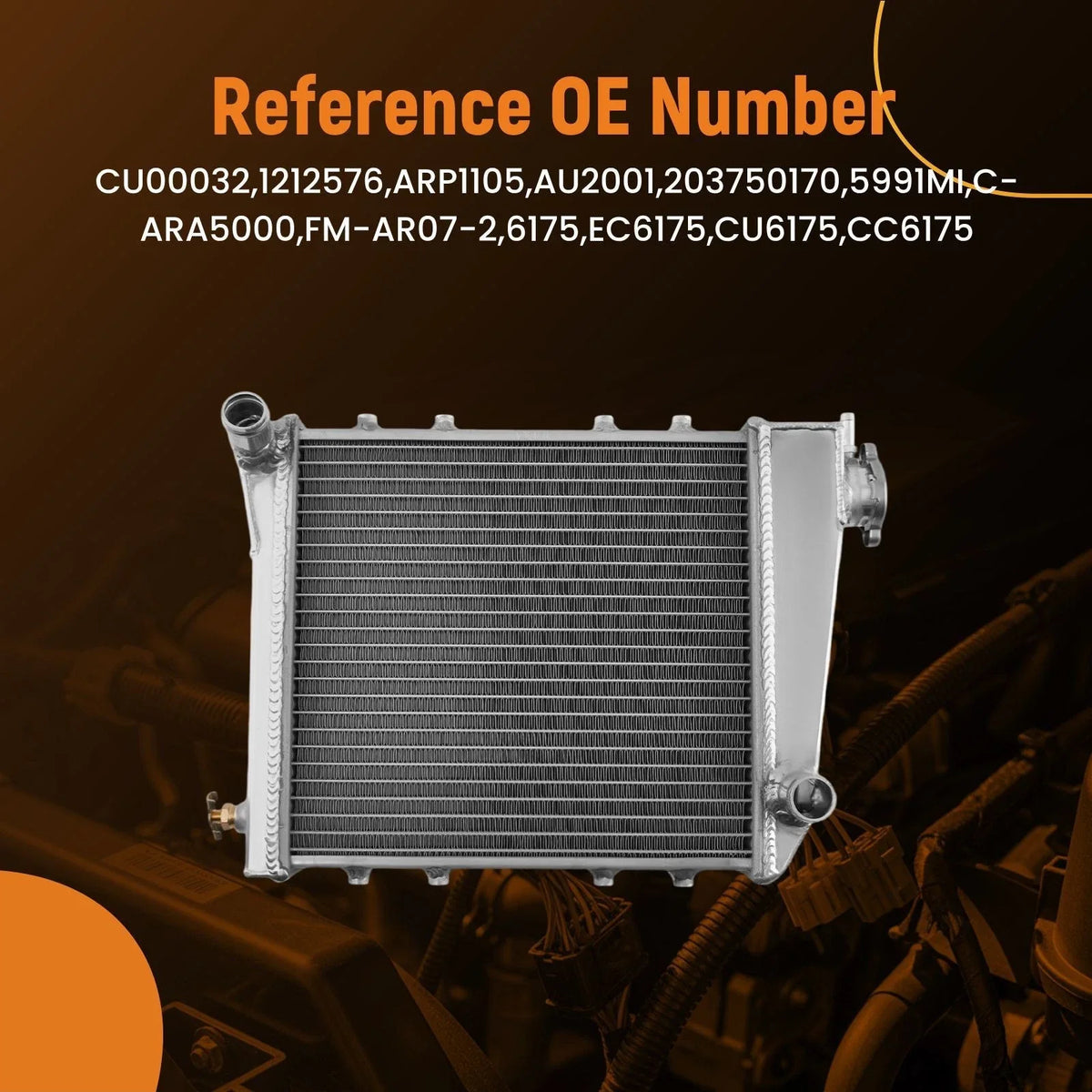 2X Aluminum Radiator 2Row for Mini Cooper 850 1000 1275 (1959–1991) ARP1105 AU2001