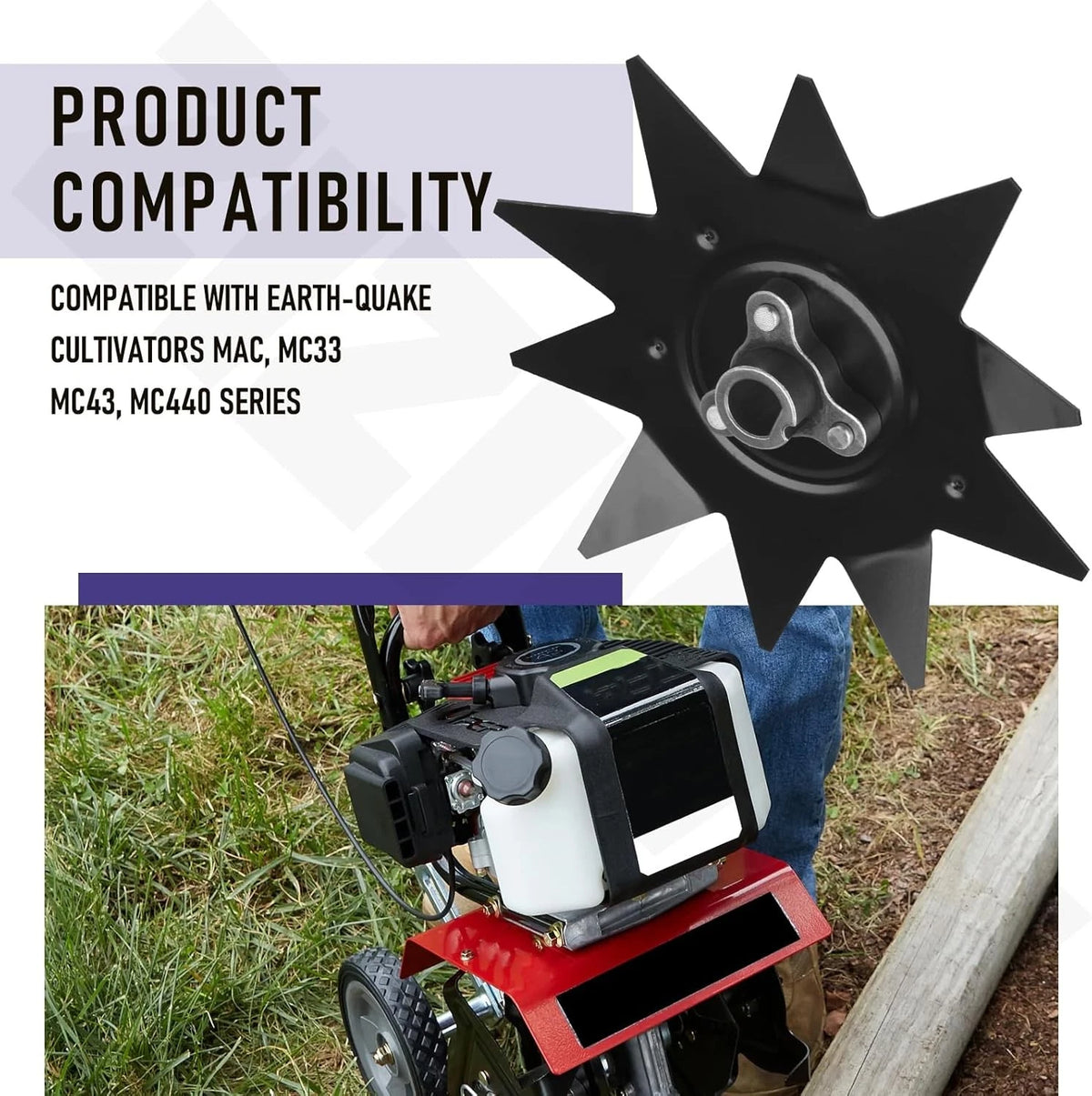 Border Edger Kit for Earthquake MC 33 Cultivator