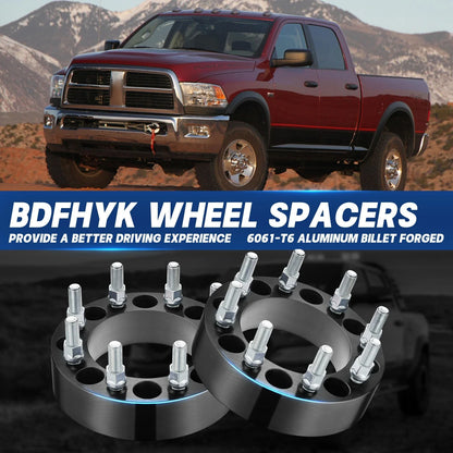 2 in Wheel Spacers for Ford F-250 F-350 Dodge Ram 2500 3500 (2011–2024)