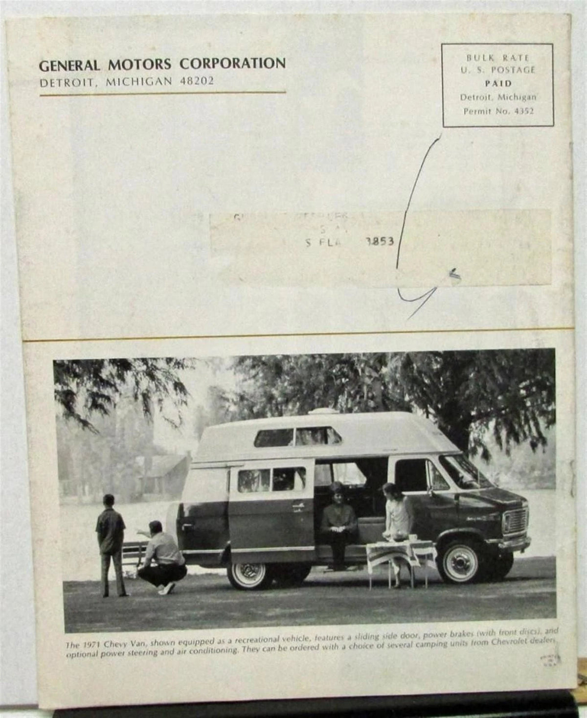 General Motors Stock Shareholders Quarterly Financial Report (1971)