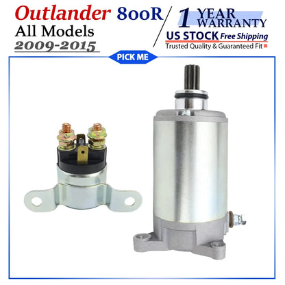 Starter with Relay for Can-Am Bombardier Outlander 800R (2009–2015)