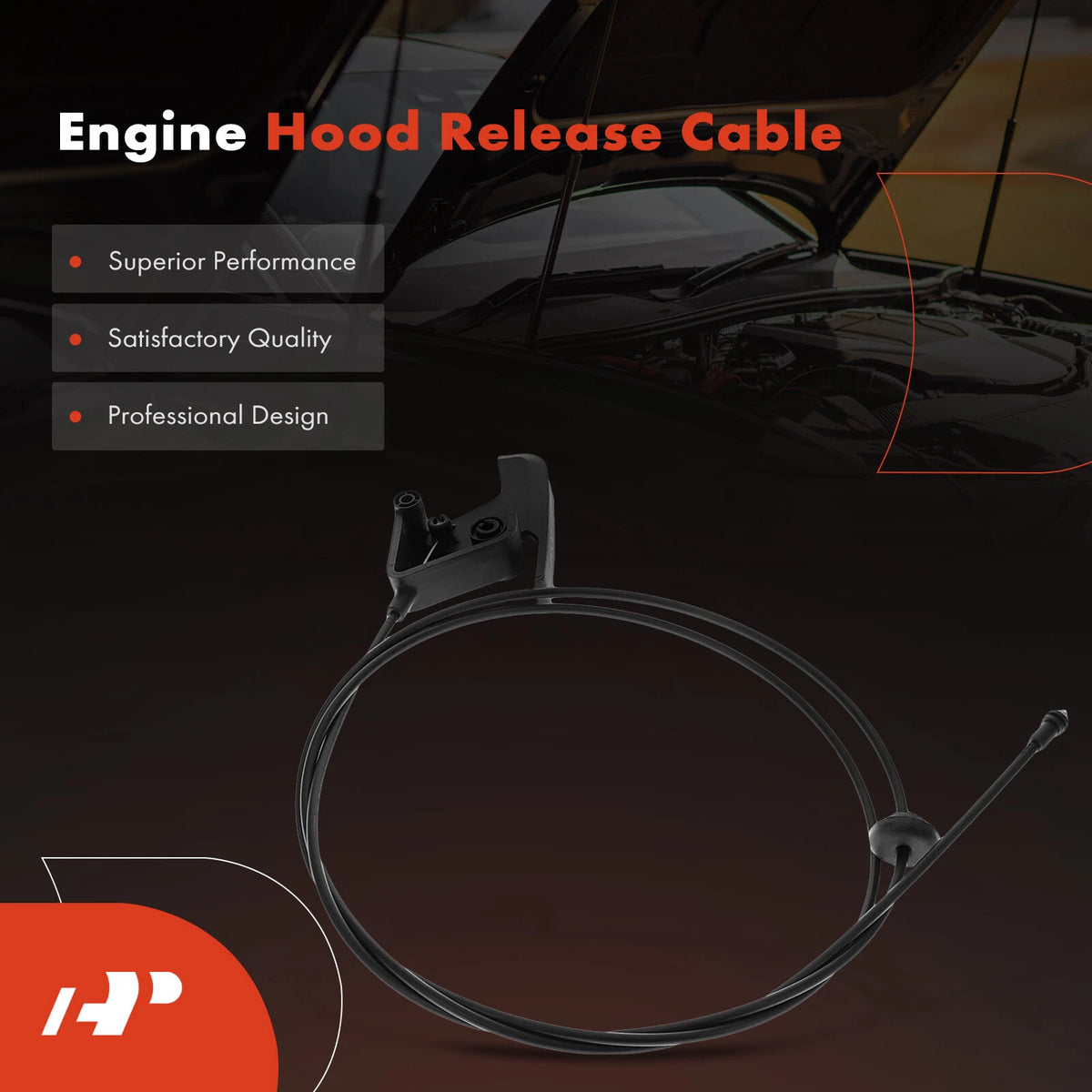 Hood Release Cable for Dodge Ram 1500 2500 3500 (55076343, 55075422, 912-086)