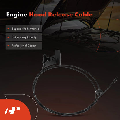 Hood Release Cable for Dodge Ram 1500 2500 3500 (55076343, 55075422, 912-086)