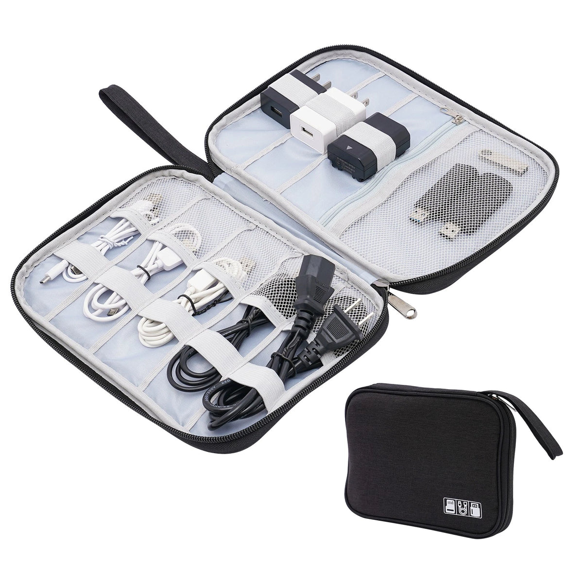 Portable Digital Bag Charger Organizer for Phones and Hard Drives