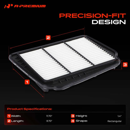 Engine Air Filter for Suzuki Forenza, Reno, Chevrolet Optra (2004–2008) 96553450, 42826
