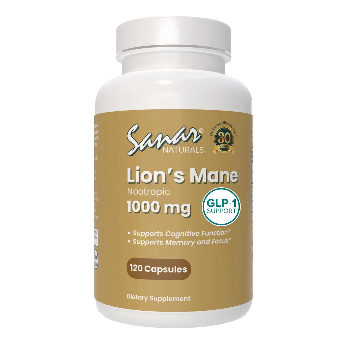 Lions Mane Supplement Capsules for Focus (120 Count)