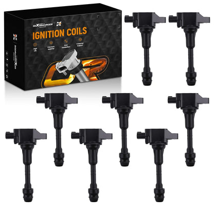 Set of 8 Ignition Coils for Nissan Armada/Titan/QX56 (2007–2015)
