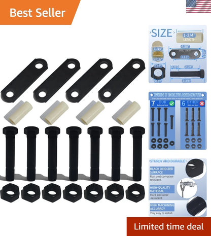 Trailer Axle Shackle Kit for Repairs (Includes 7 Nuts & Bolts)