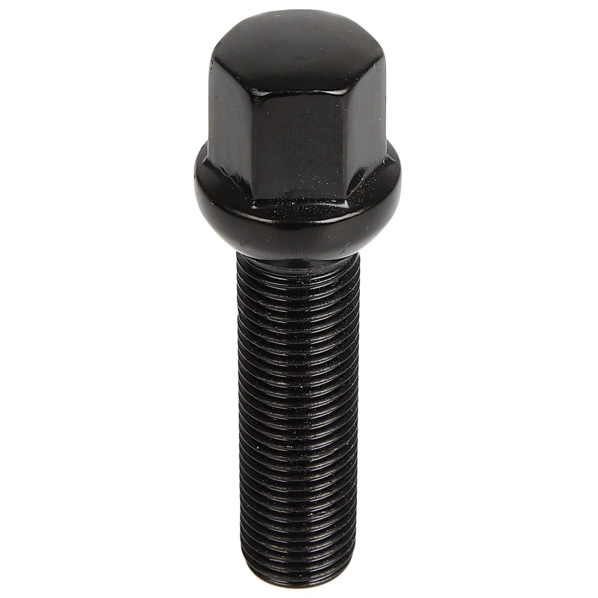Set of 20 Extended Lug Bolts 14x1.5 Black Ball Seat for VW Audi