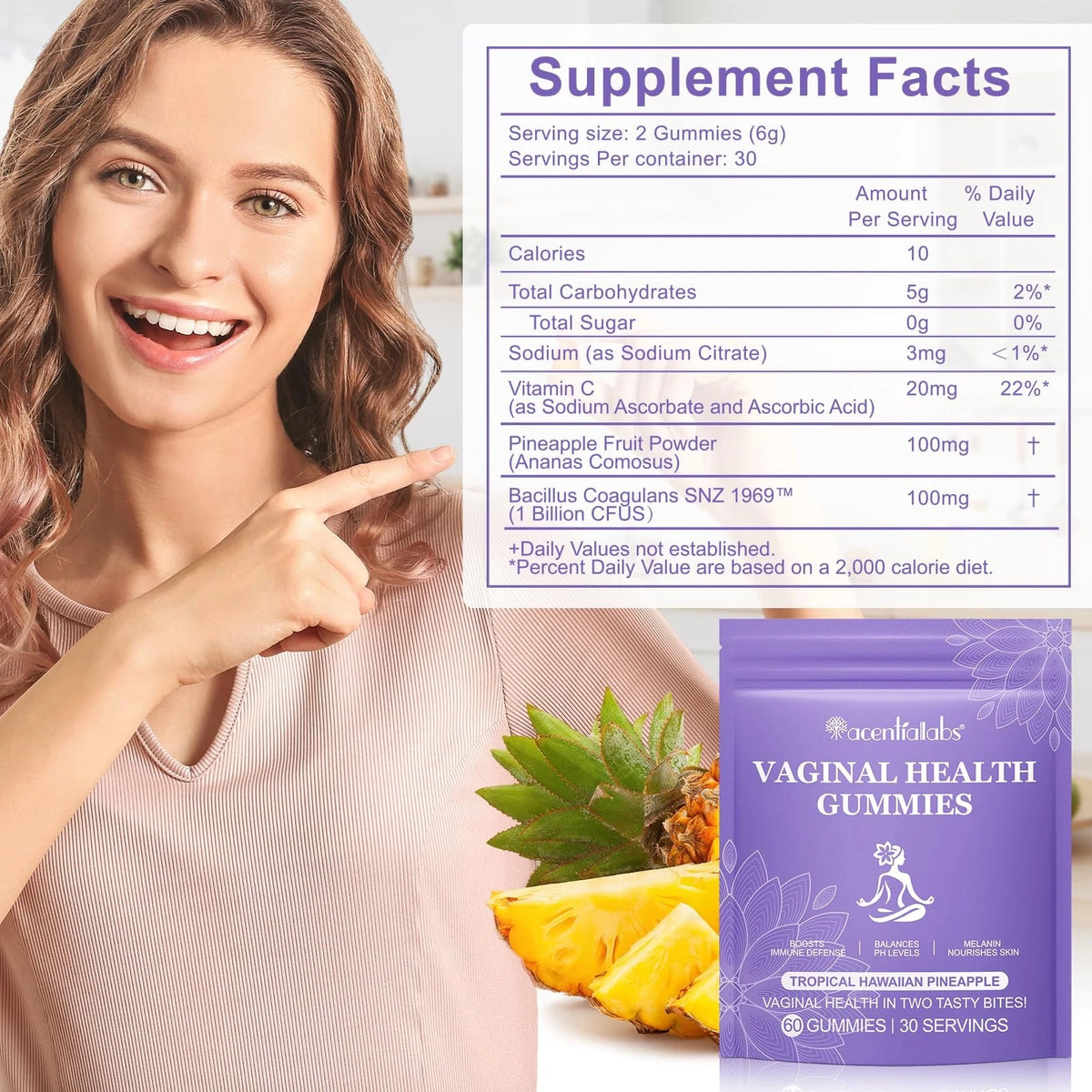 Vaginal Probiotics for Women 60 Count (Pack of 1)