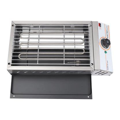 Electric BBQ Grill Countertop Stainless Steel for Outdoor Cooking