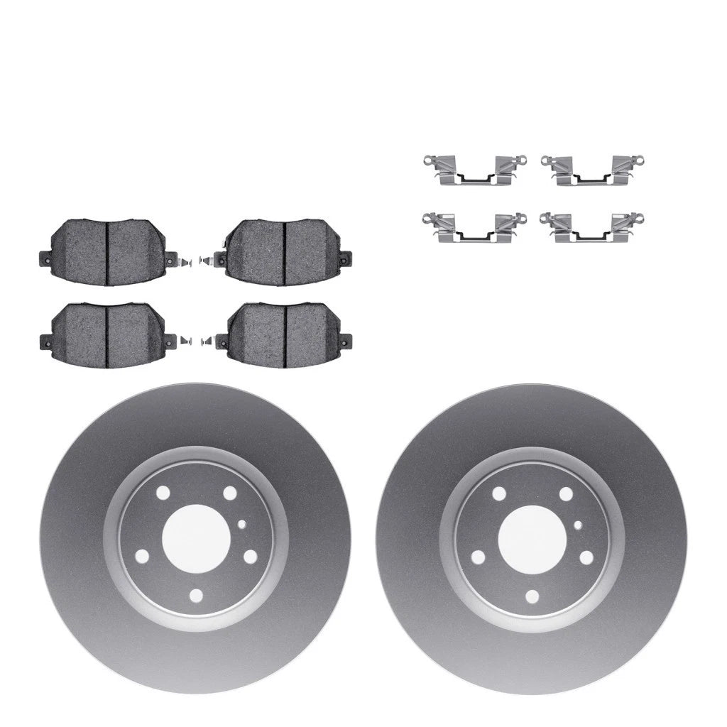 Set of 4 Rotors and Brake Pads for Nissan Murano (2004–2011) ALX-PAU-DF-4512-67096-CLA2