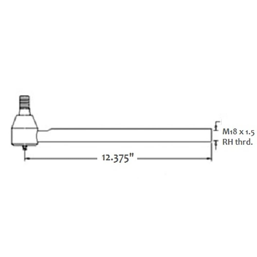 Tie Rod for Ford/New Holland 555E 575E 655C 655D 655E (No Years Specified)