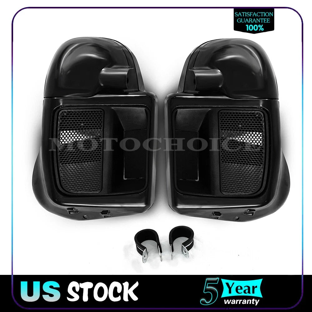Lower Vented Fairing with 6.5" Speaker Box Pod for Harley Touring (2014–2023)