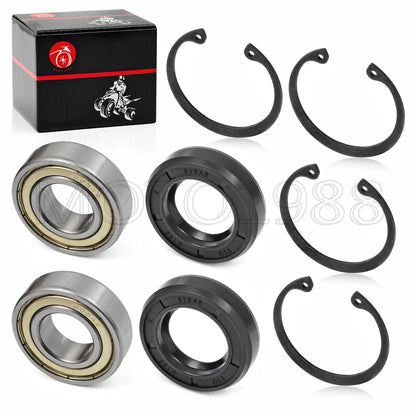 2 Kits Rear Axle Bearing & Seal for EZGO TXT RXV Medalist Marathon