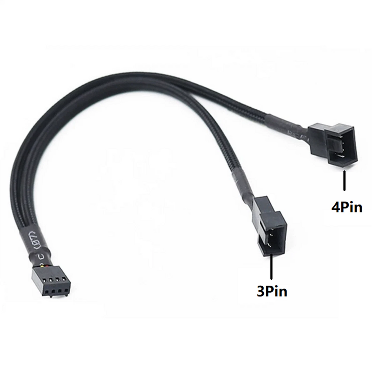 4Pin 1 To 2 Fan Extension Splitter Cable for Automotive