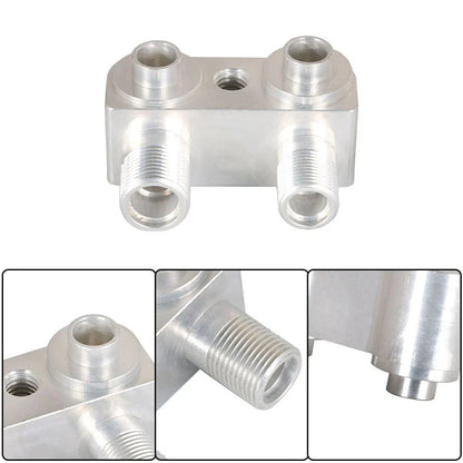 CNC Machined Adapter Fitting for LSX LS1 Swap AC Compressor