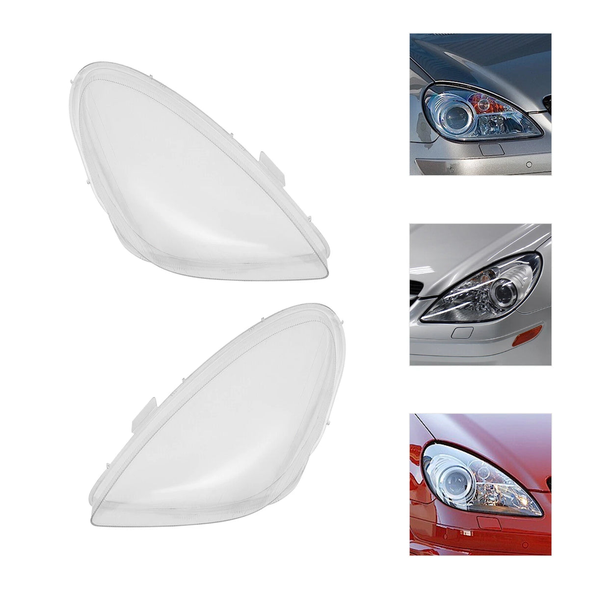 Headlight Lens Covers for Mercedes-Benz SLK Class R171 (2005–2011)