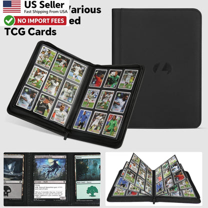 9-Pocket Trading Card Binder for MTG TCG (540 Pockets, Black)