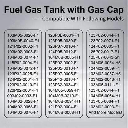 Fuel Gas Tank with Cap for Briggs & Stratton 84004115 (Fits )
